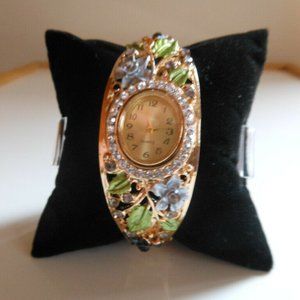 Gold Bangle Bracelet Wristwatch - NEW